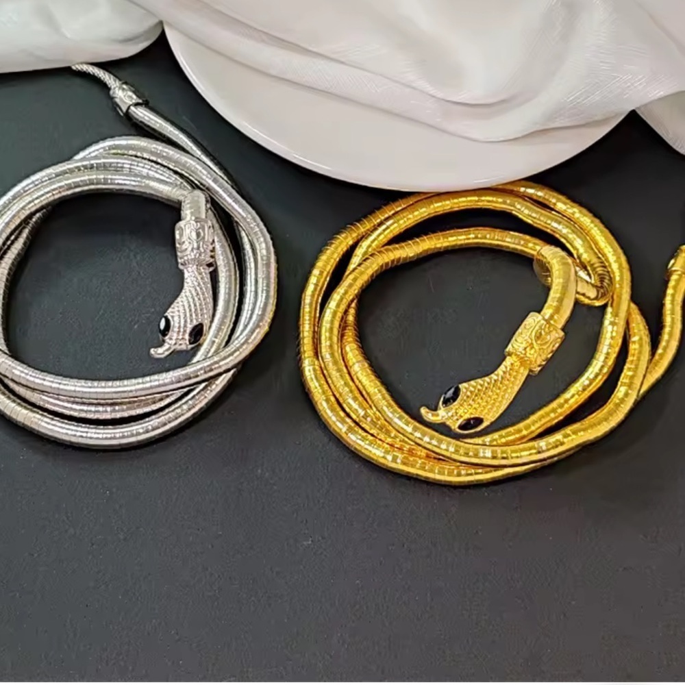 Serpenti Gold Snack Necklace-Bracelet-Multifunctional - Picture 5 of 12